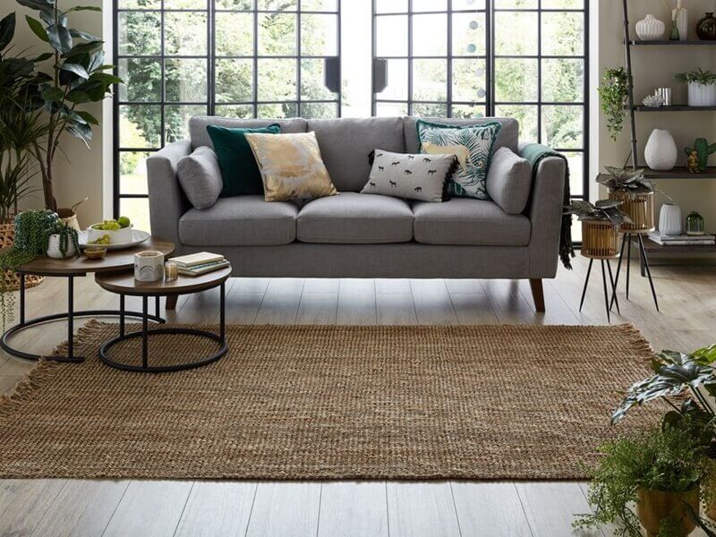 Kusový koberec Sarita Jute Boucle Natural